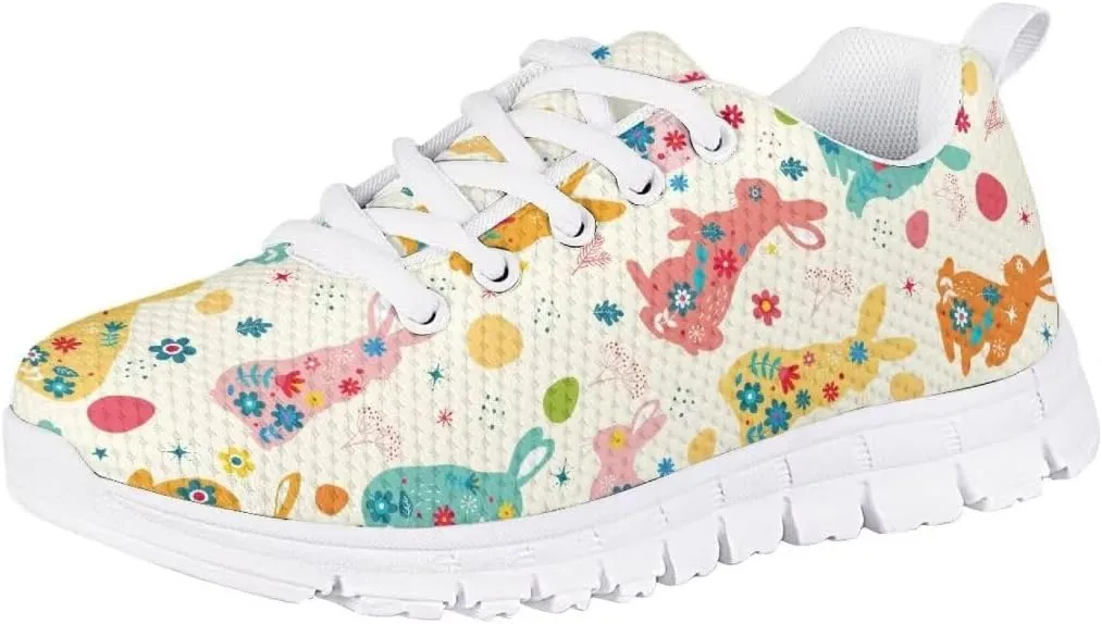 Pinupub Boys Girls Sneakers Cute Graphic Print Sports Tennis Shoes Casual Lace Up Sneakers