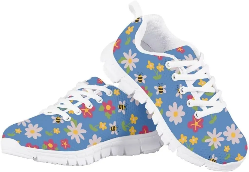 Pinupub Tennis Shoes for Girls Boys Cute Print Sports Sneakers Comfy Lightweight Running Shoes