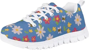 Pinupub Tennis Shoes for Girls Boys Cute Print Sports Sneakers Comfy Lightweight Running Shoes