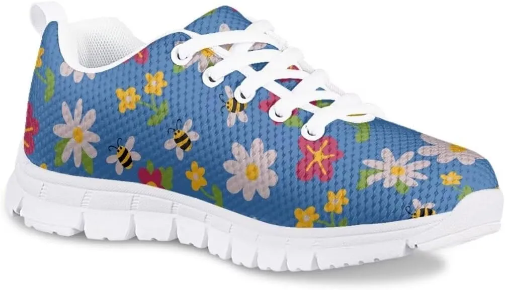 Pinupub Tennis Shoes for Girls Boys Cute Print Sports Sneakers Comfy Lightweight Running Shoes