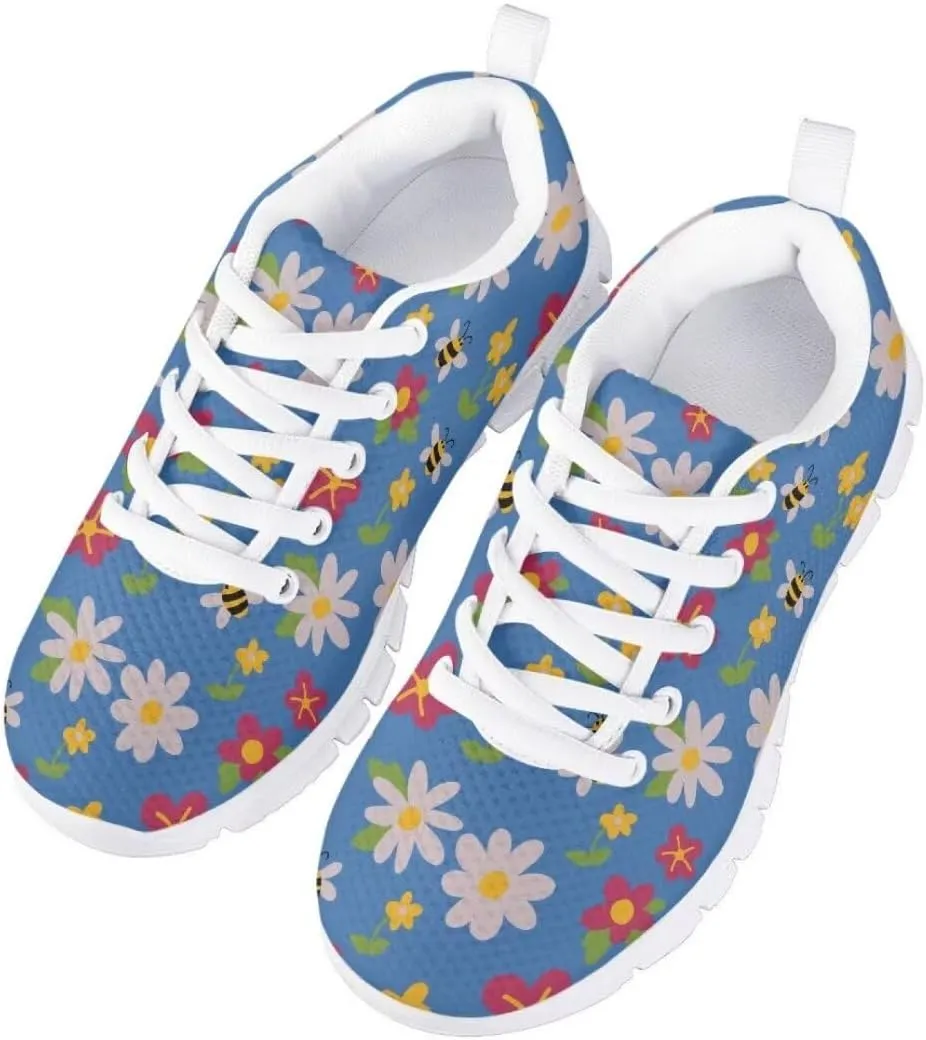 Pinupub Tennis Shoes for Girls Boys Cute Print Sports Sneakers Comfy Lightweight Running Shoes