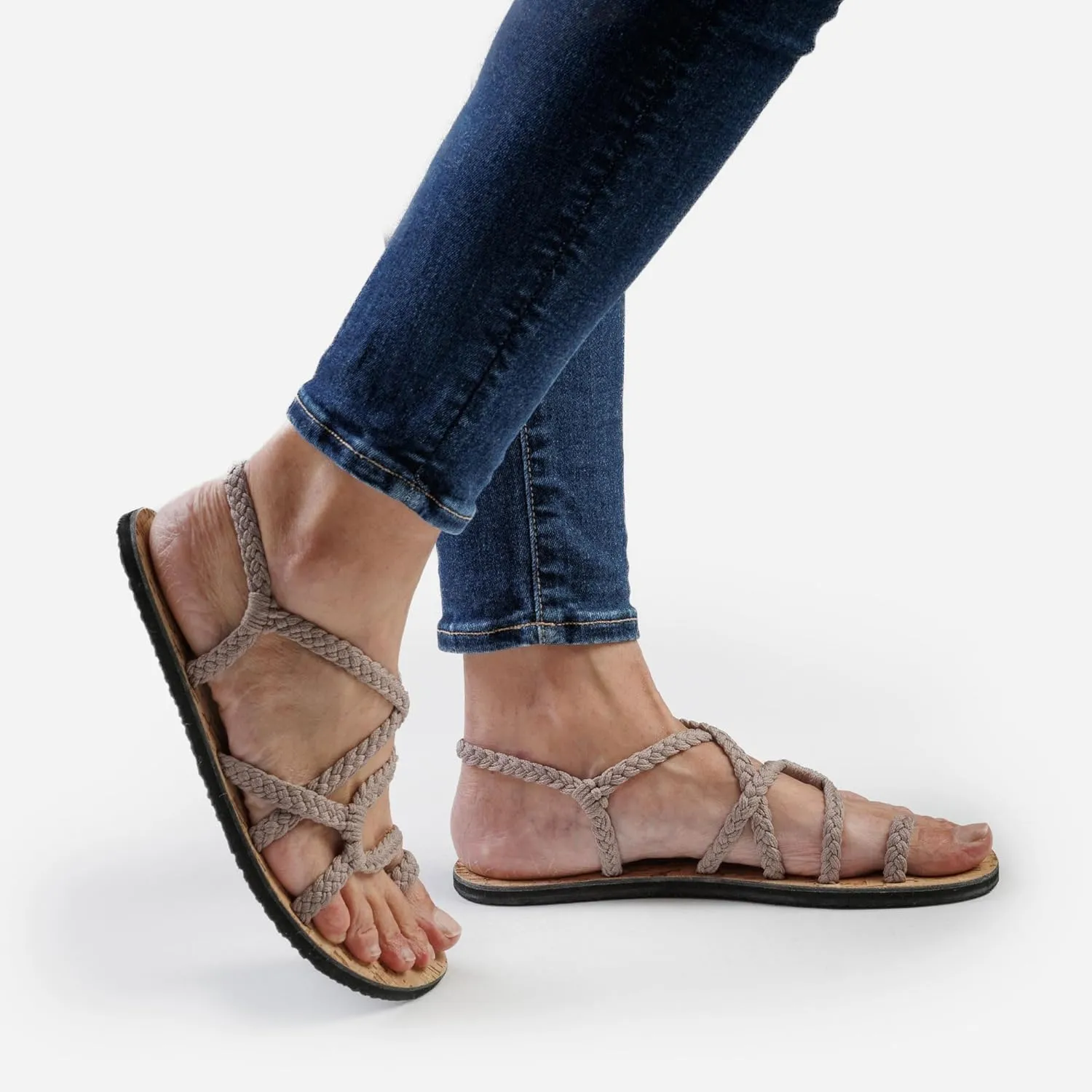 Plaka Nova Barefoot Sandals for Women – Zero Drop Minimalist Walking Sandals with Wide Toe Box, 8mm Thin Sole, Lightweight & Comfortable Fit, Adjustable Straps, Vegan Friendly