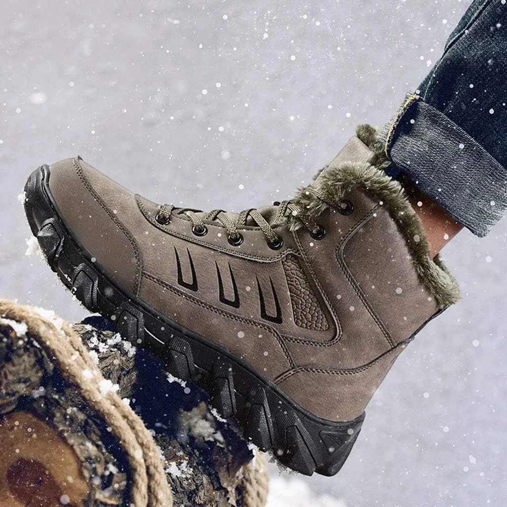 Plus velvet outdoor snow boots, new non-slip wear-resistant hiking shoes, cotton shoes
