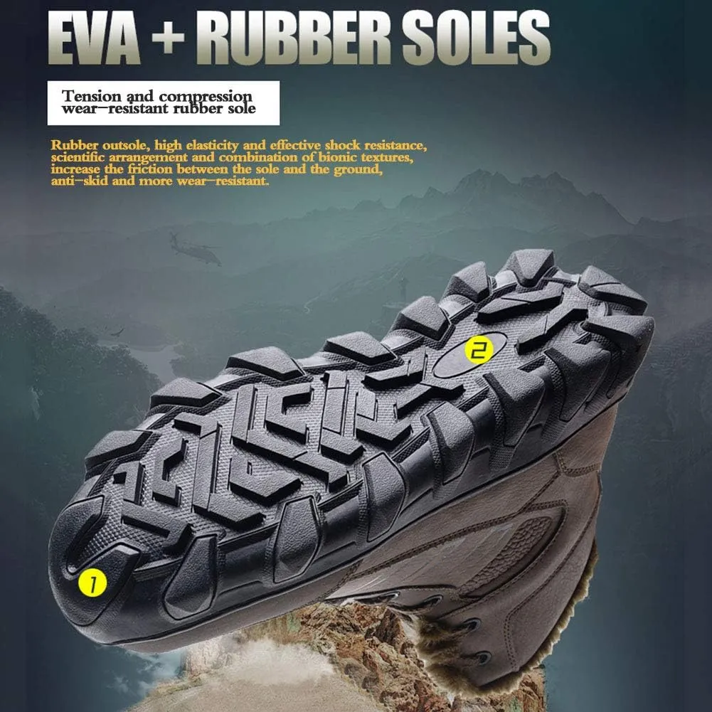 Plus velvet outdoor snow boots, new non-slip wear-resistant hiking shoes, cotton shoes