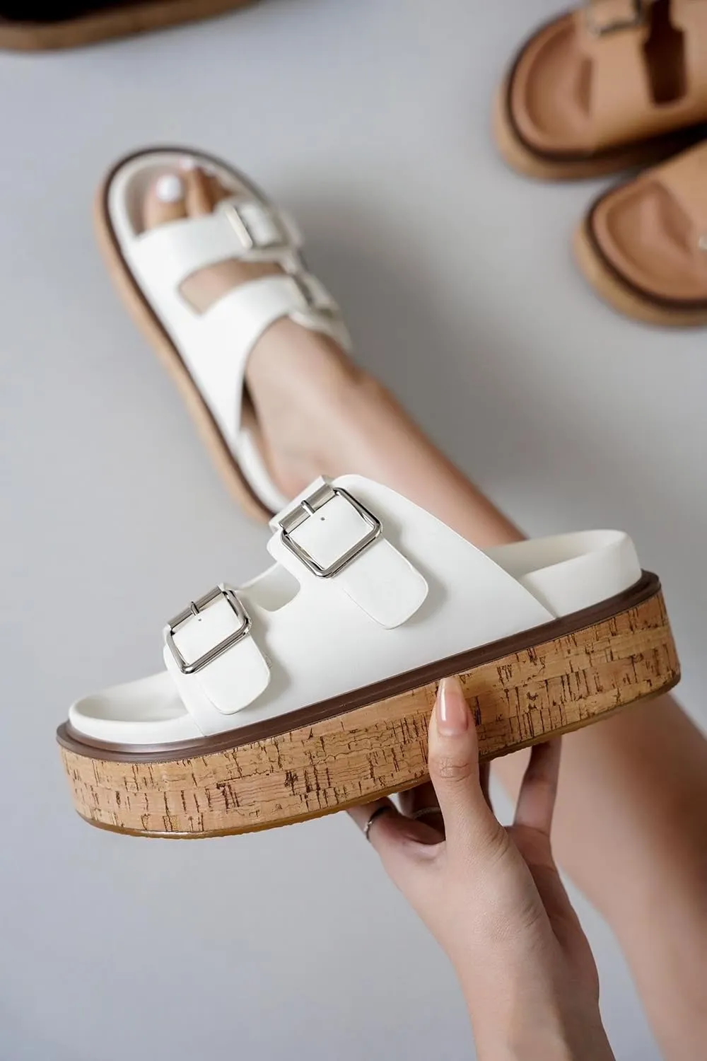 Project Cloud Platform Womens Sandals - Summer Womens Sandals with Memory Foam Insole Wedges - Stylish and Comfortable Women Footwear - Lightweight Women Wedges (Brisbane)