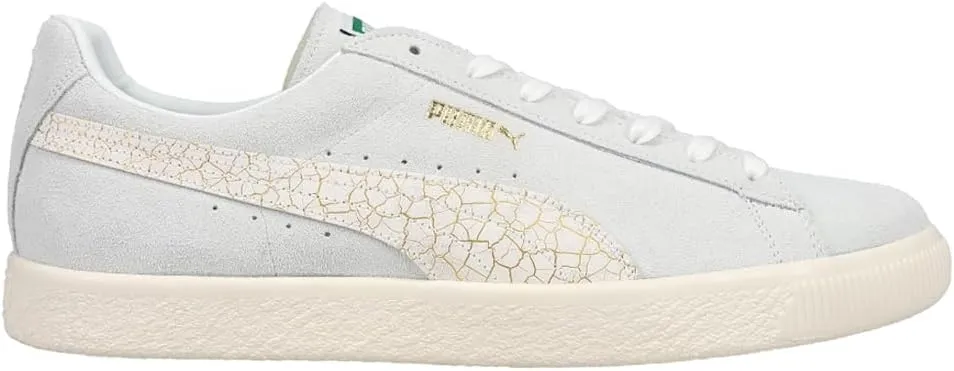 PUMA Mens Suede Vintage Kintsugi Lace Up Sneakers Shoes Casual - Gold, White - Size 11 M