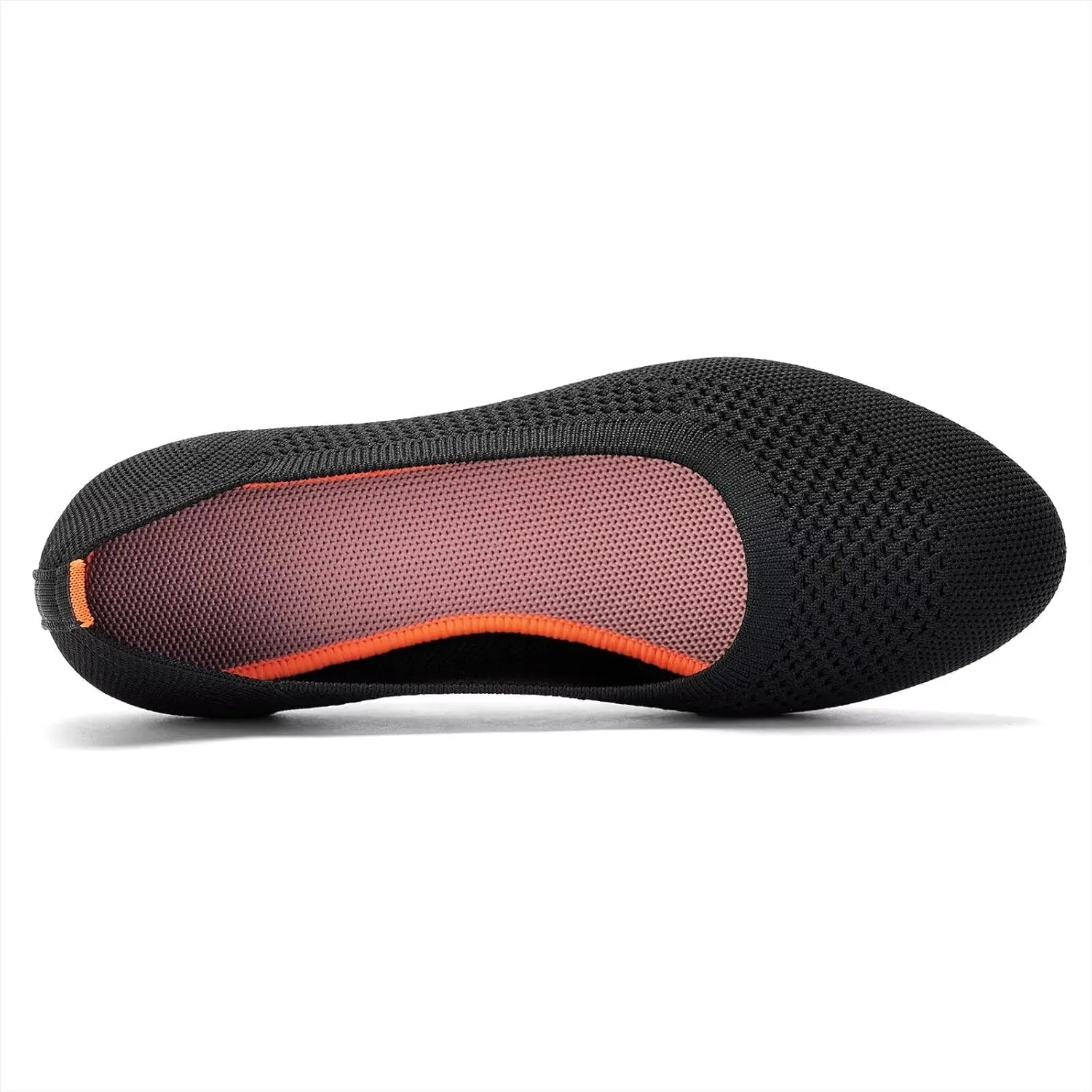Puxowe Women’s Ballet Flat Shoes Round Toe Knit Slip On Ballerina Walking Flats Dress Shoes for Women