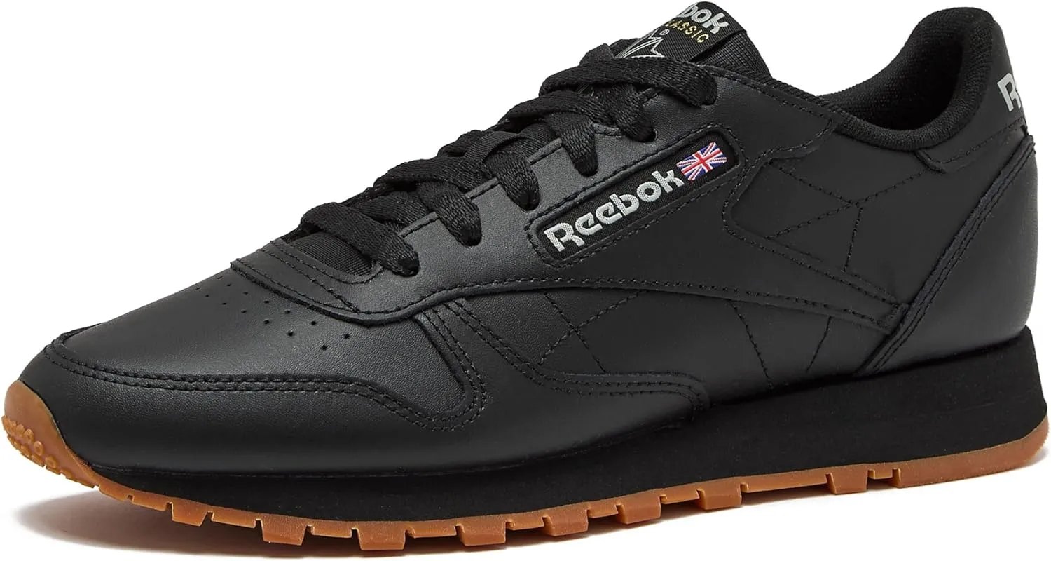Reebok Classic Leather Sneakers for Women - Black or White Tennis Shoes Womens Size 5 to 12
