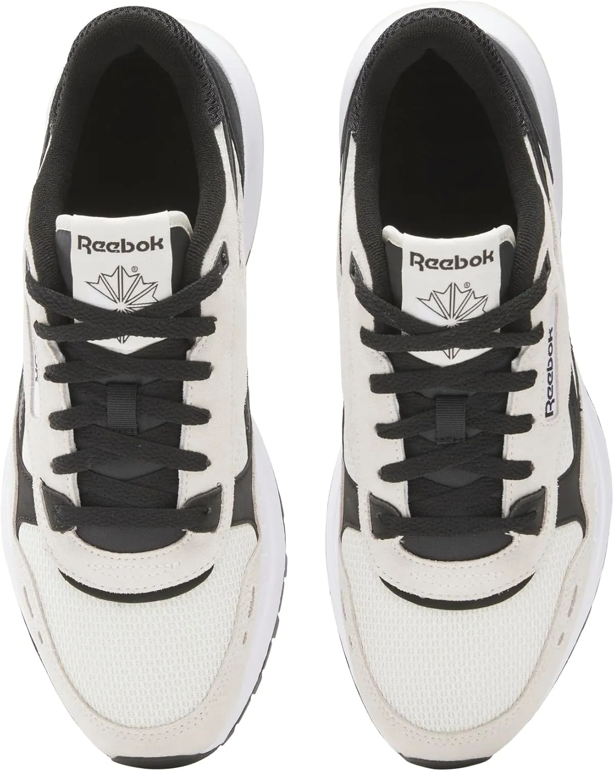 Reebok Men's Classic Leather Sneakers Black Or White Tennis Shoes