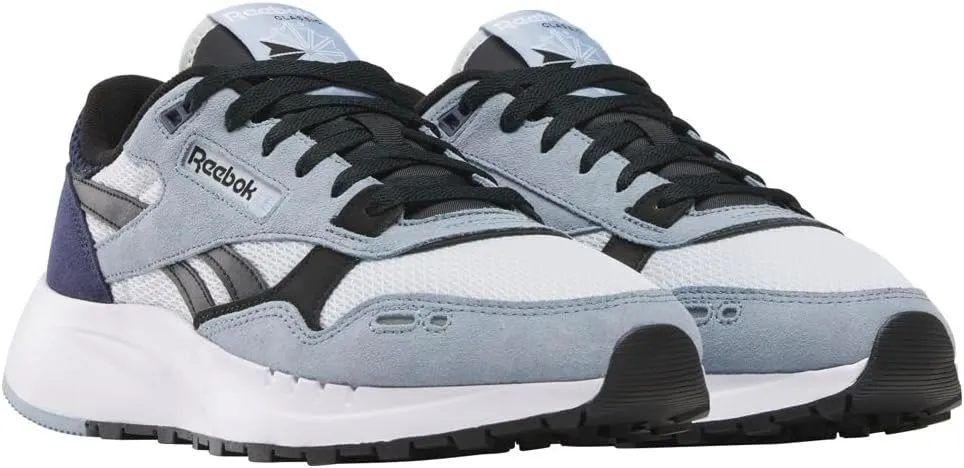 Reebok Men's Classic Leather Sneakers Black Or White Tennis Shoes