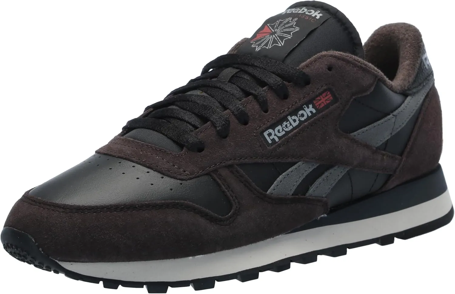 Reebok Unisex Classic Leather Sneakers Legacy, Black/Dark Matter/Grey 5, 9.5 US Men