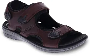 Revere Montana Men's Leather Sandals – Superior Comfort with Adjustable Fit and Orthotic-Friendly Design