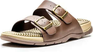 Revs - Lochy - Men’s Double Strap Reflexology Massage Sandals