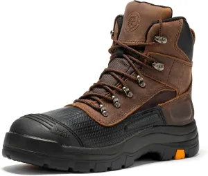 ROCKROOSTER Sedona - Men's Waterproof Puncture Resistant Work Boots, 6" Lace Up Steel Toe ASTM Safety Boots AK216