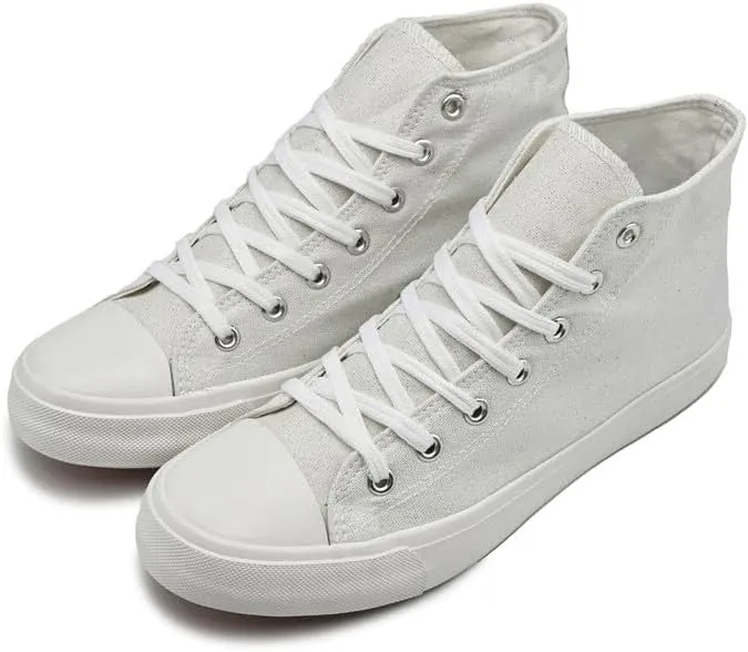 rosyclo Women's High Top Canvas Sneakers Fashion Lace-up Classic Casual Walking Shoes