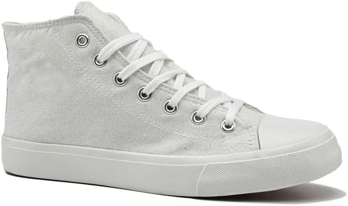 rosyclo Women's High Top Canvas Sneakers Fashion Lace-up Classic Casual Walking Shoes