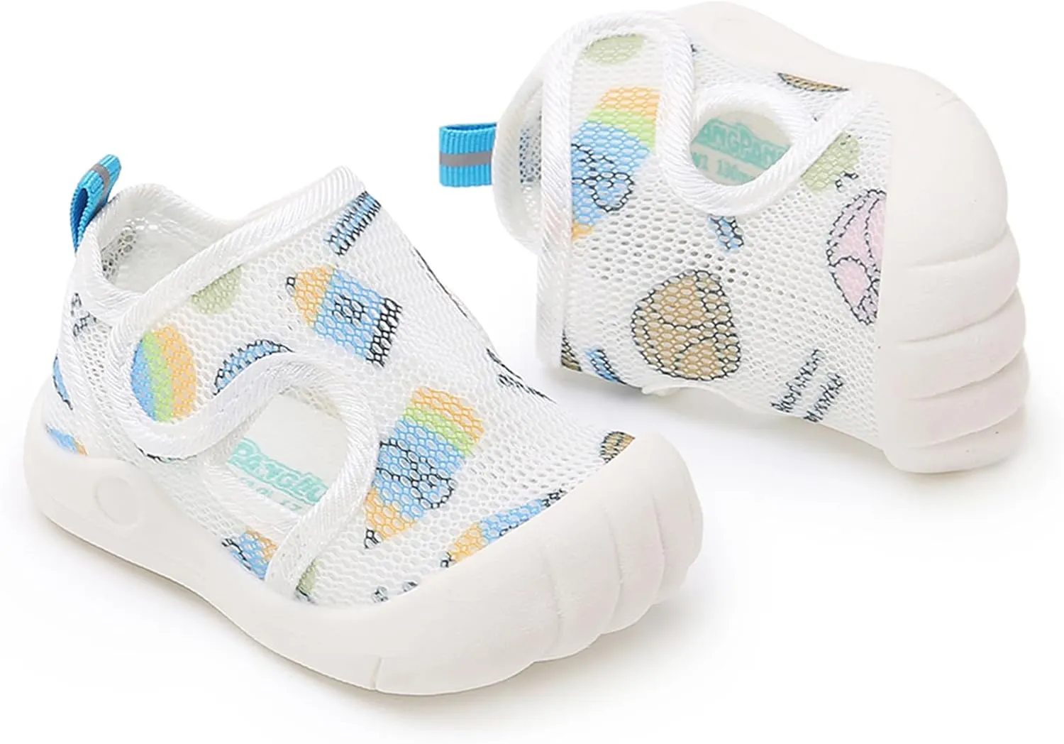 RVROVIC Boys Girls Athletic Sports Sandals Open-Toe Breathable Rubber Sole Beach Water Shoes for Toddler