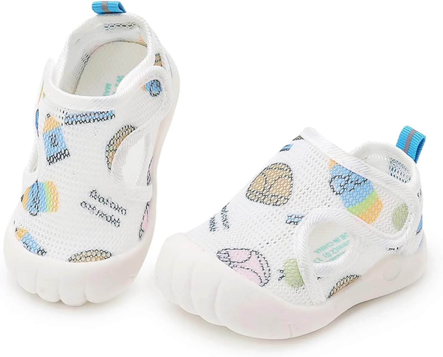 RVROVIC Boys Girls Athletic Sports Sandals Open-Toe Breathable Rubber Sole Beach Water Shoes for Toddler
