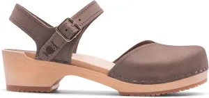 Sandgrens Handmade Swedish Wood Clogs for Women, Low Heel Sandals | Saragasso