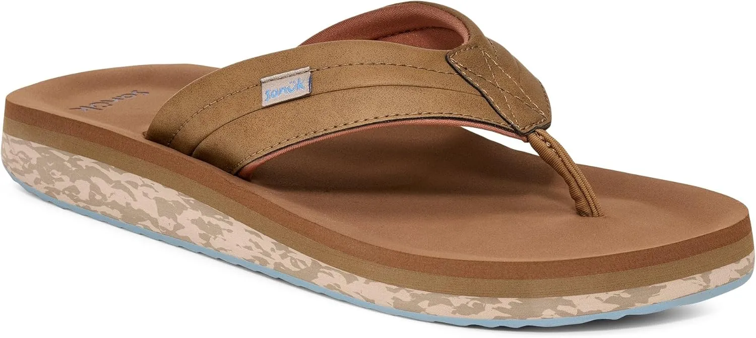 Sanuk Mens Tide Rush | Flip Flops for Men | Mens Sandals | Beach Sandals | Supportive & Lightweight | Comfort Footbed