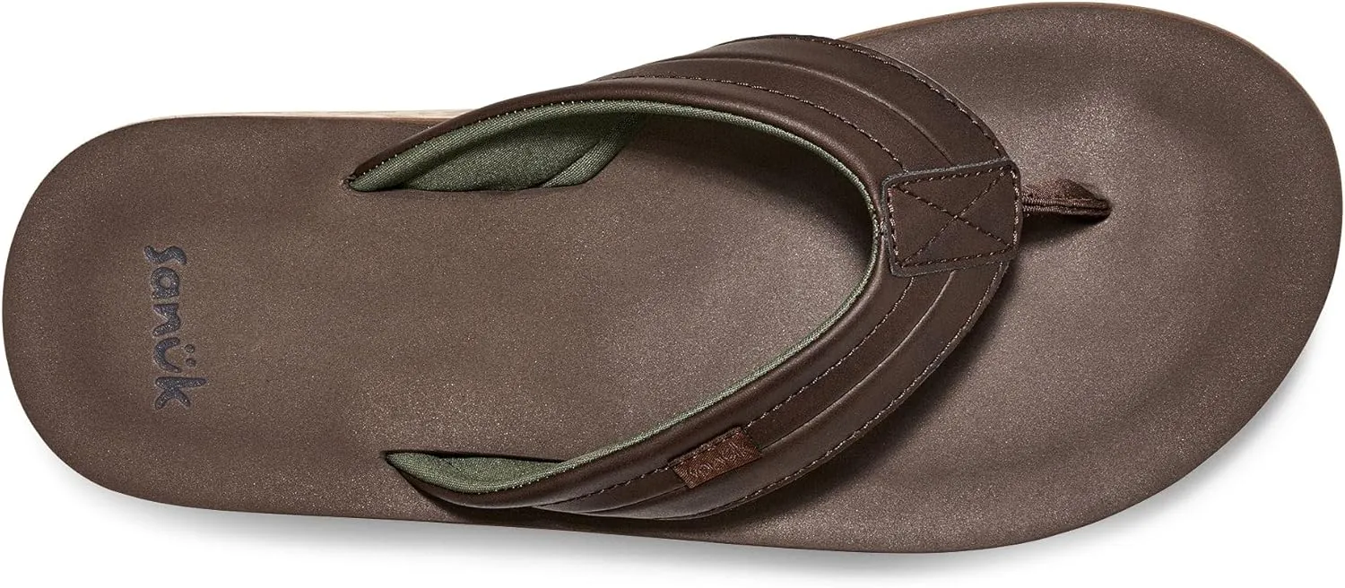 Sanuk Mens Tide Rush | Flip Flops for Men | Mens Sandals | Beach Sandals | Supportive & Lightweight | Comfort Footbed