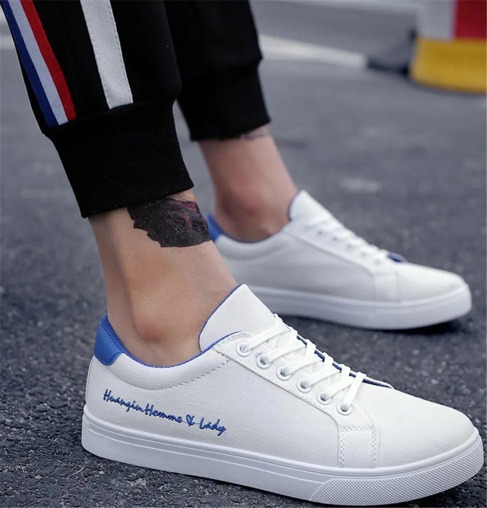 SATUKI Canvas Shoes for Men,Casual Low Top Classic Lace Up Soft Athletic Lightweight Sports Fashion Sneakers