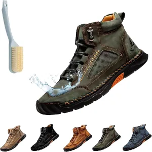Sawbehind Mens Boots, Waterproof Sawbehind Men'S Comfortable Handmade Leather Boots, Saw Behind Mens Spacious Toe Shoes