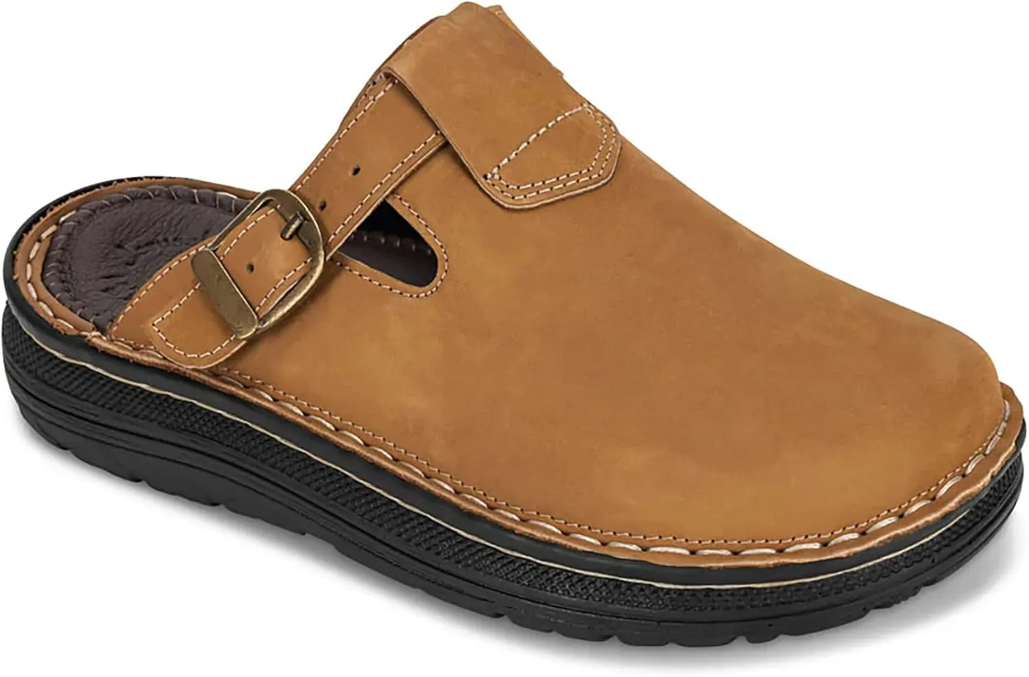 Sawyer - Leather Clog-Toe Sandal - Womens Sandals