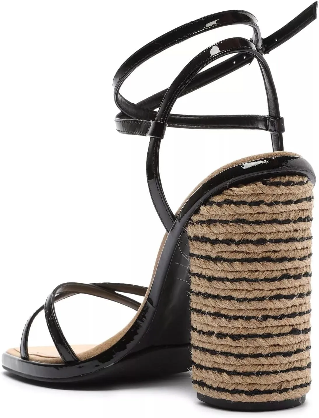 SCHUTZ Womens Narah Leather Ankle Strap Heels