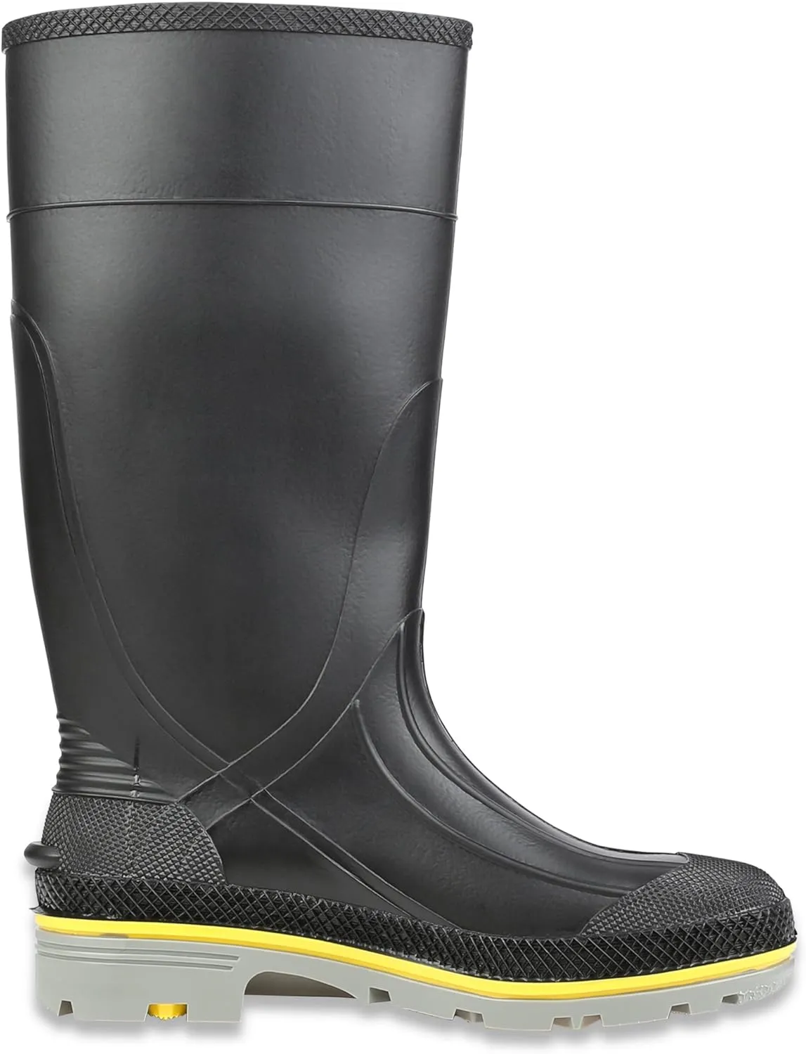 Servus by Honeywell XTP 15"" PVC Chemical-Resistant Steel Toe Men's Work Boots, Black, Yellow & Gray, 13