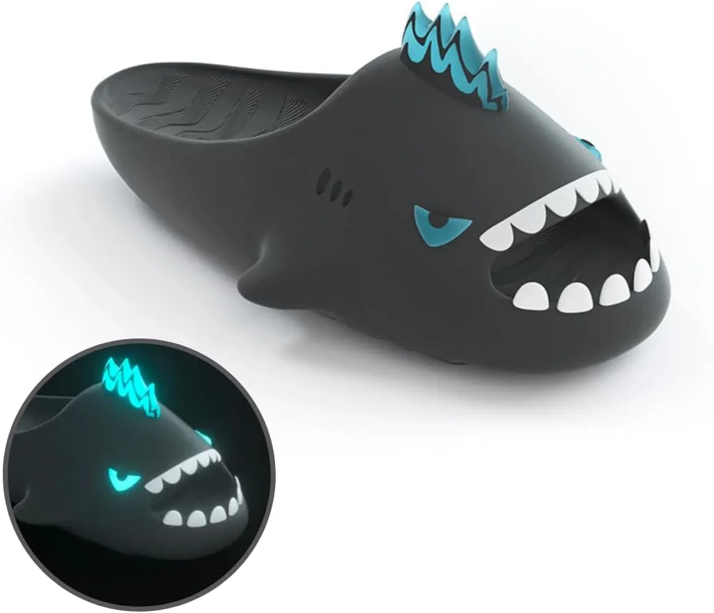 Sharkicks Pro Shark Slides Sandals, Super Soft Eco-friendly EVA Material Cloud shoes for Women and Men Indoor & Outdoor
