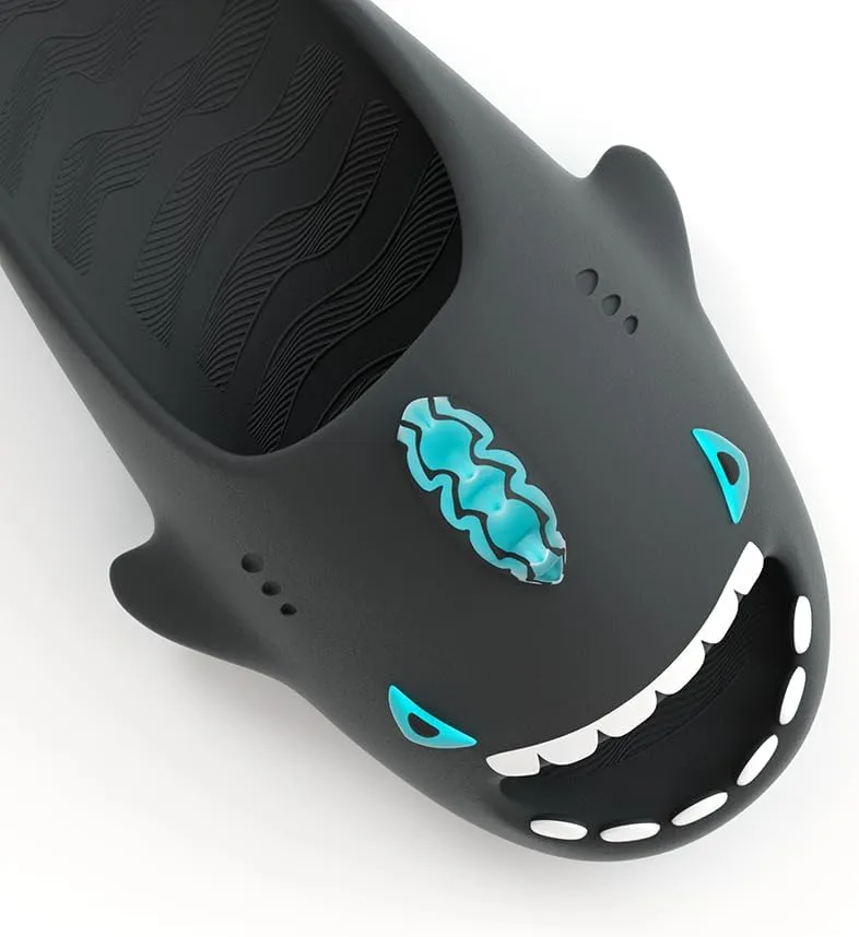 Sharkicks Pro Shark Slides Sandals, Super Soft Eco-friendly EVA Material Cloud shoes for Women and Men Indoor & Outdoor