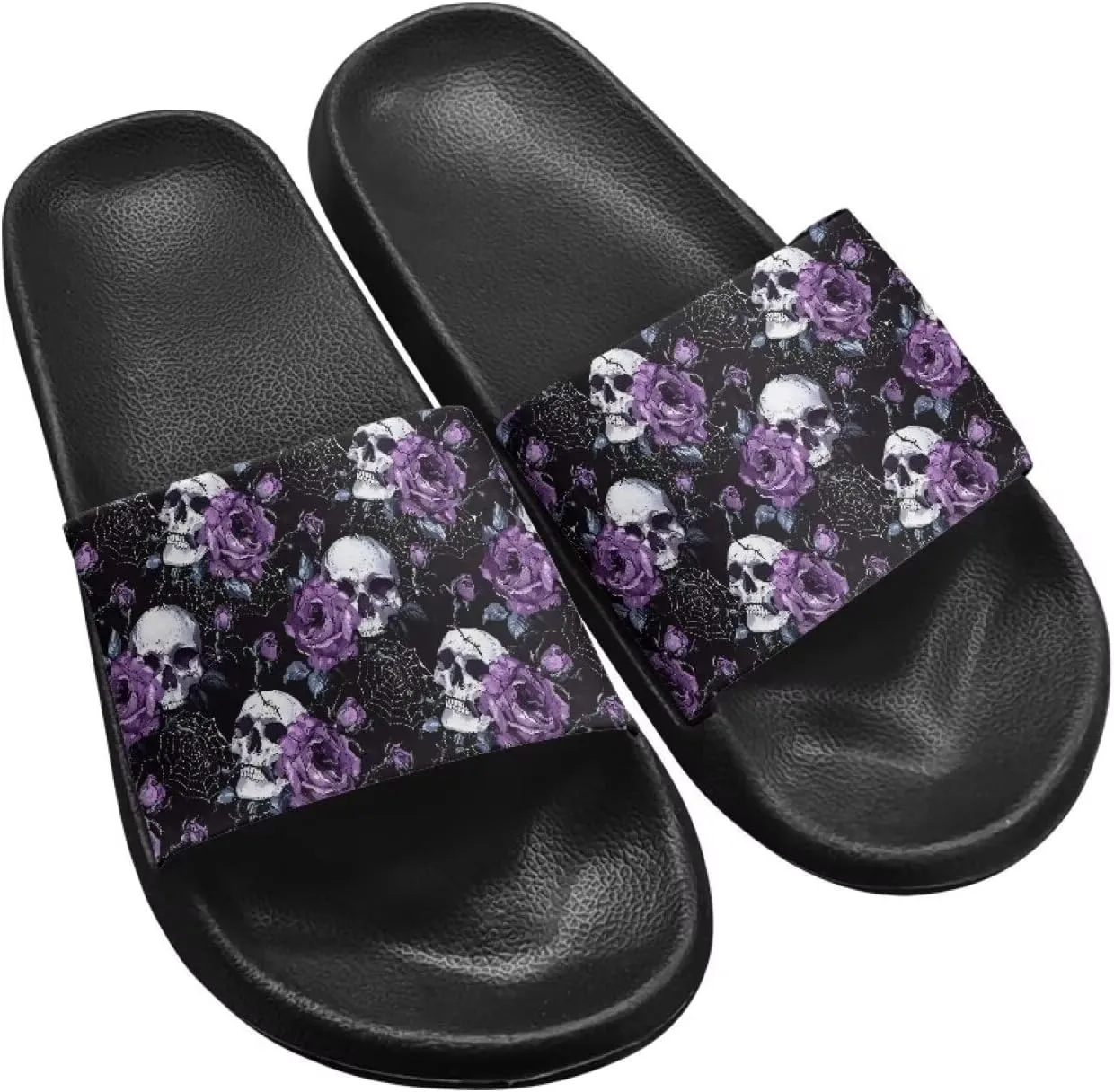Slides & Slippers for Women & Men Casual Pool Sandals Open Toe Shower Shoes Summer Footwear Gift for Family Friends