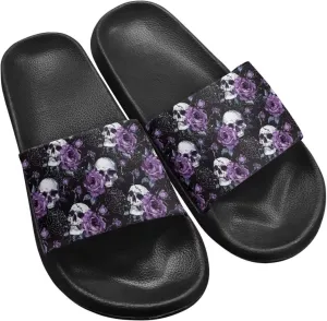Slides & Slippers for Women & Men Casual Pool Sandals Open Toe Shower Shoes Summer Footwear Gift for Family Friends
