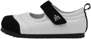 Sneakerina Cute Ballet Sneakers for Women Slip on Ballerina Sneakers Flat Leather Straps Round Toes Kawaii Y2K Lightweight No Slip Sole Comfort Dress Shoes Preppy Back to School Gifts for Girls Teens