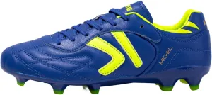 Soccer Cleats Leather Men's FG/MG Football Shoes,Pro Calfskin Leather Soccer Shoes,Outdoor Football Cleats Unisex Adult Sizes,Snug Fit