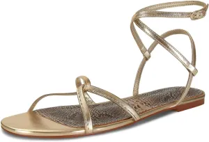 SOVANYOU Strappy Sandals for Women Dressy Flat Sandals Open Toe Cute Summer Sandal with Cross Ankle Strap