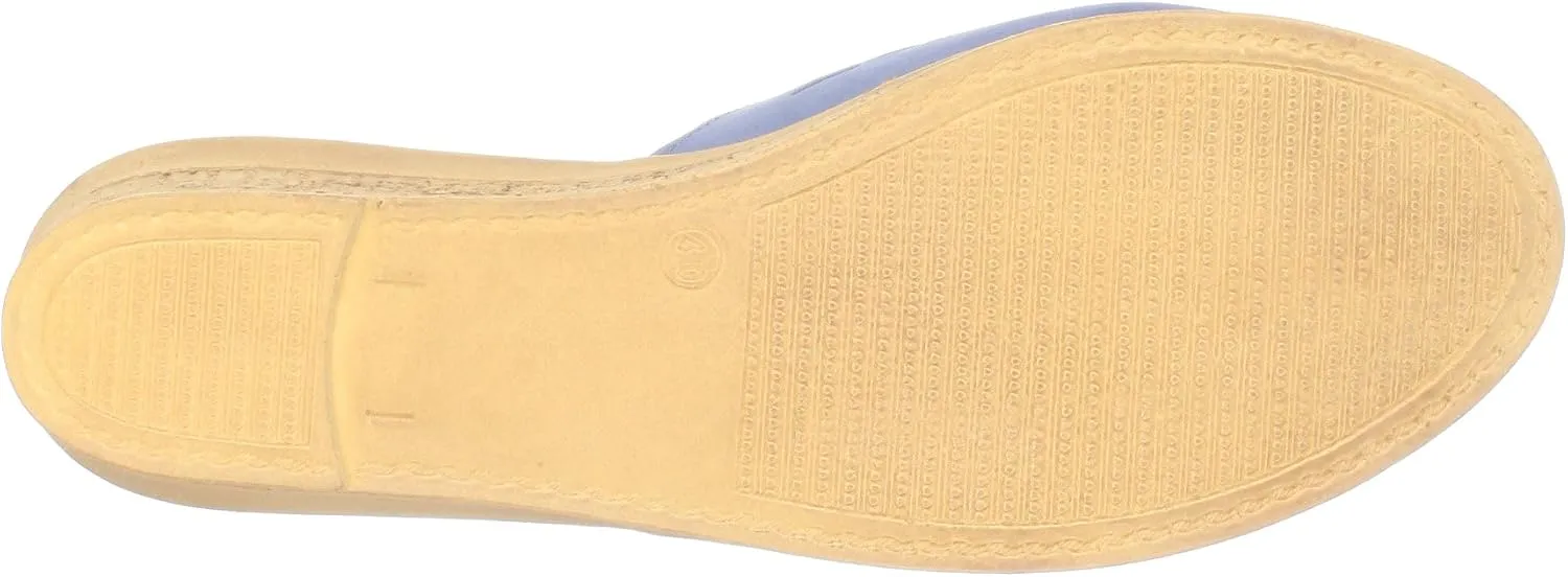 Spring Step Estella Women's Fashion Wedge Slide Sandals – Casual Leather Heel with Geometric Laser-Cut Detailing