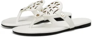 Stratuxx Kaze Flip Flops for Women with Memory Foam, Women's Flat Sandals Dressy Slide Sandals Comfortable Slippers for Women