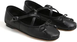 Suede Leather Ballet Flats Shoes for Women Cute Round Toe Slip On Mary Jane Flats Comfy Ballerina Flat Shoes Causal Daily Shoes with Strap