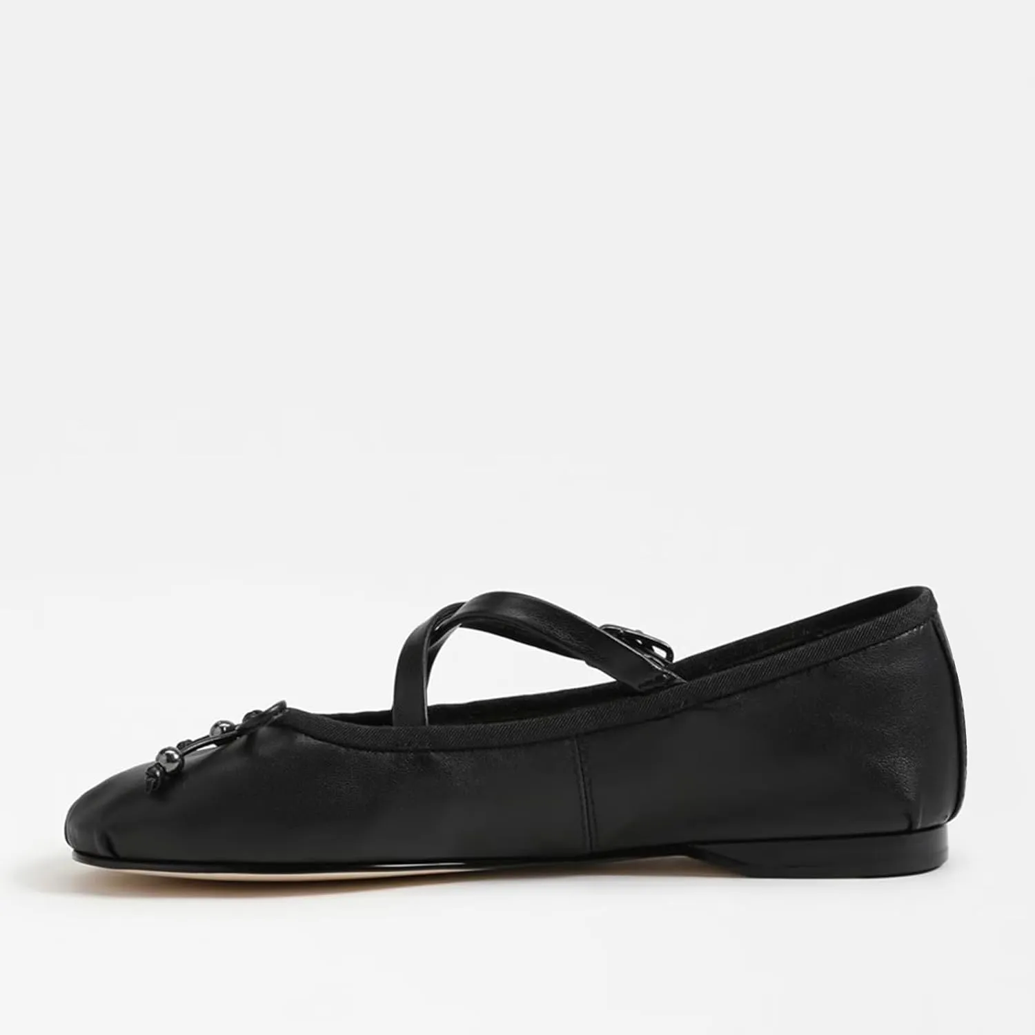 Suede Leather Ballet Flats Shoes for Women Cute Round Toe Slip On Mary Jane Flats Comfy Ballerina Flat Shoes Causal Daily Shoes with Strap