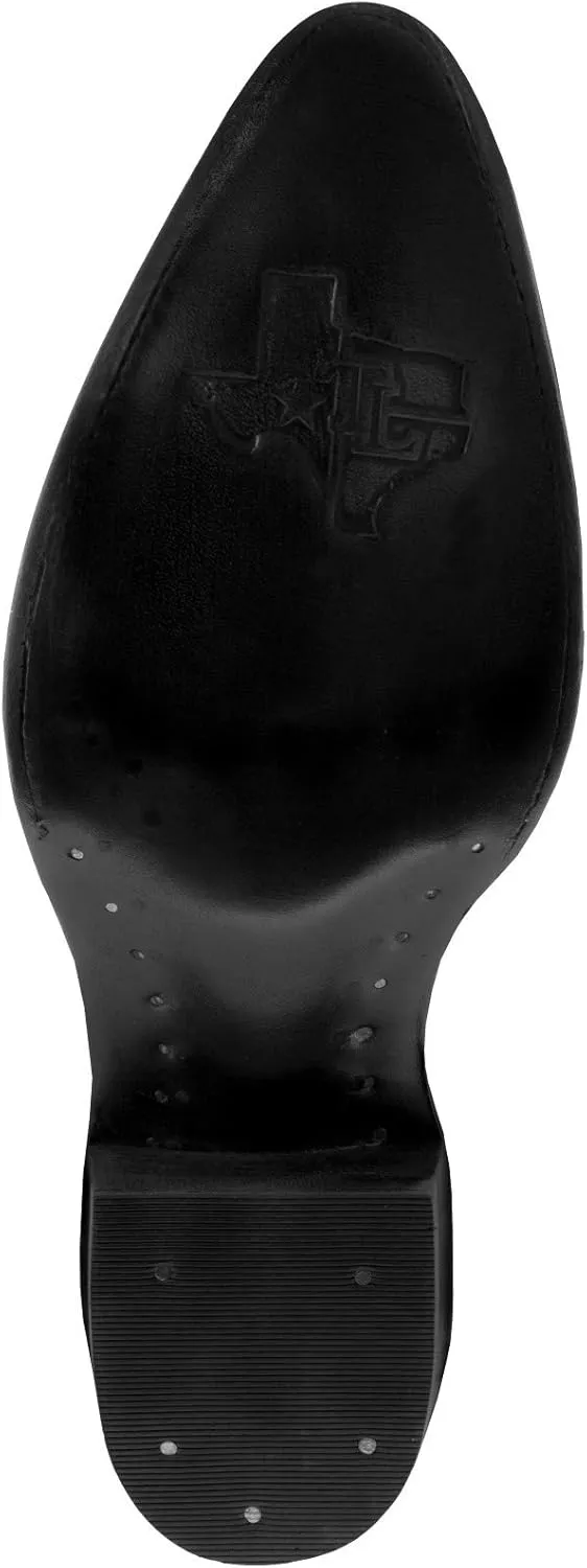Texas Legacy Mens Green Western Leather Cowboy Boots Crocodile Tail Print J Toe