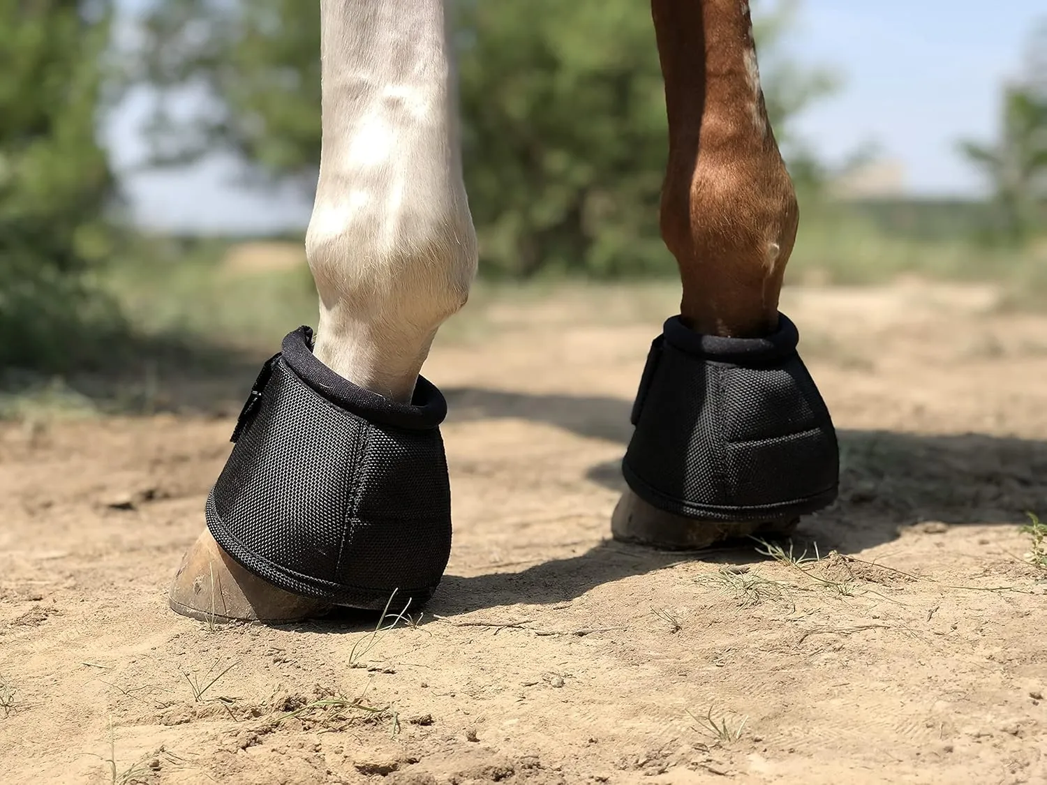 TGW RIDING 2520D Horse Bell Boots No-Turn Horse Bell Boots, Equine Ballistic Hoof Overreach Bell Boot, Pair