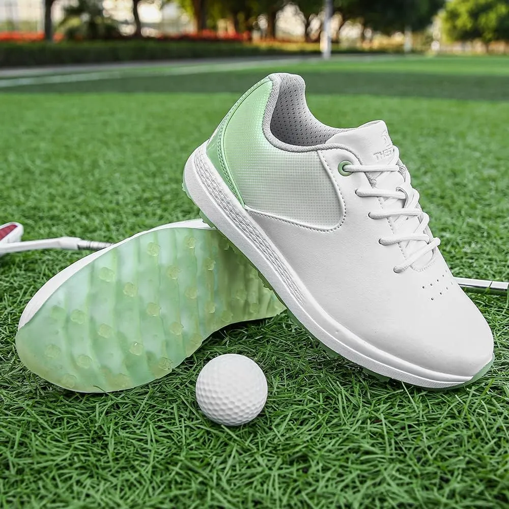 THESTRON Women's Golf Shoes Ladies Golf Sports Sneakers Spikes Women Golf Wears Spikeless Girls Golf Walking Sneakers