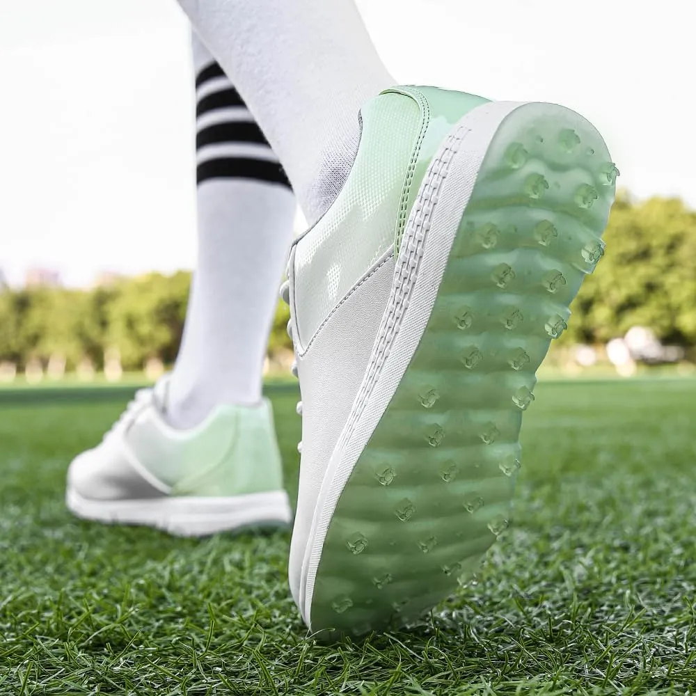 THESTRON Women's Golf Shoes Ladies Golf Sports Sneakers Spikes Women Golf Wears Spikeless Girls Golf Walking Sneakers