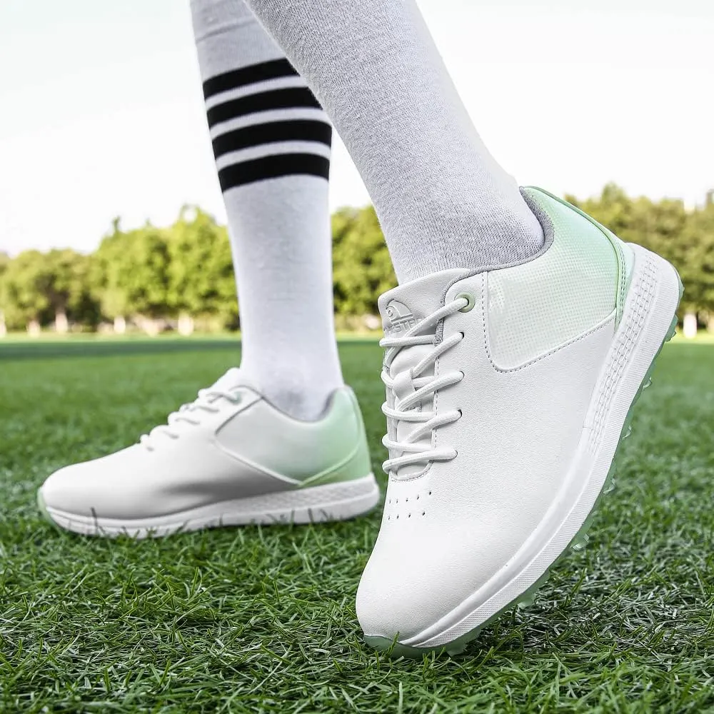 THESTRON Women's Golf Shoes Ladies Golf Sports Sneakers Spikes Women Golf Wears Spikeless Girls Golf Walking Sneakers