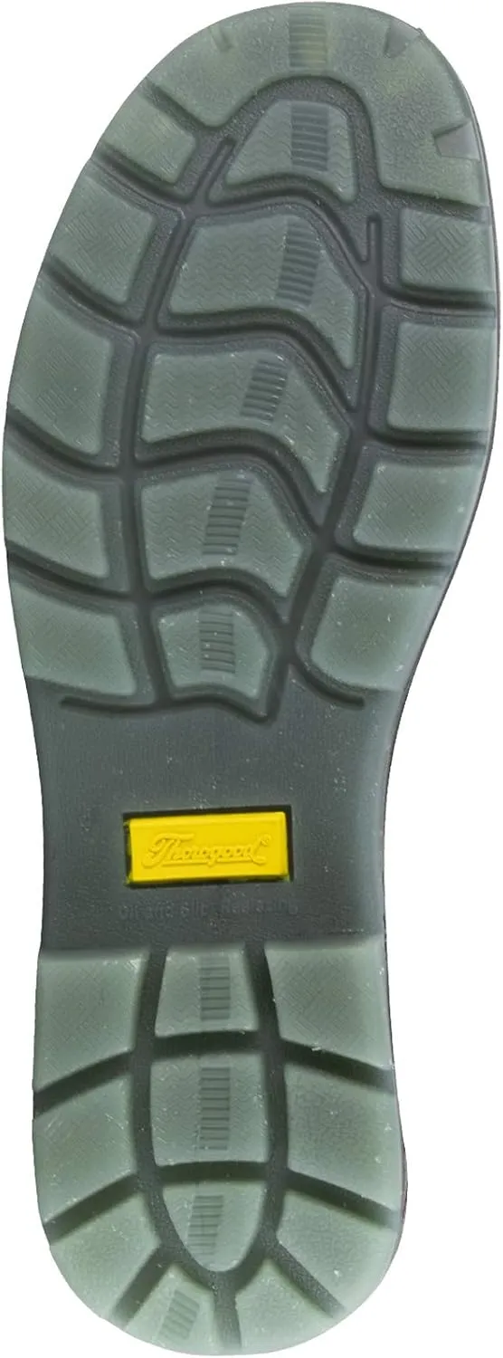Thorogood Thoro-Flex 6” Slip On Work Boots for Men - Premium Leather with Comfort Footbed, Slip-Resistant Outsole, and Scuff-Free Translucent Bottom; EH Rated