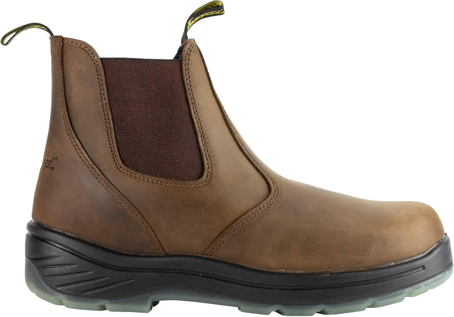 Thorogood Thoro-Flex 6” Slip On Work Boots for Men - Premium Leather with Comfort Footbed, Slip-Resistant Outsole, and Scuff-Free Translucent Bottom; EH Rated