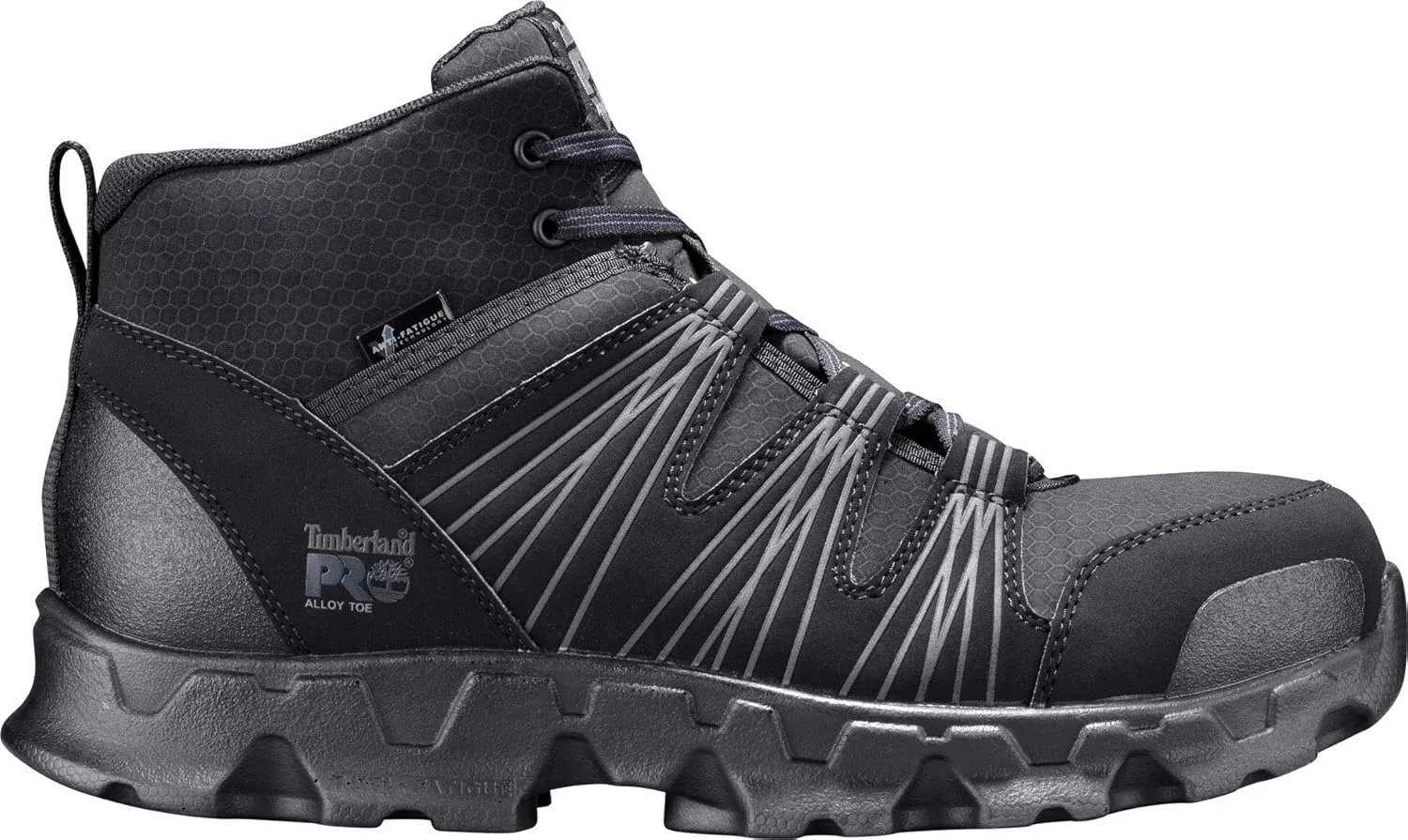 Timberland PRO Men's Powertrain Mid Alloy Safety Toe Static Dissipative Industrial Athletic Work Shoe