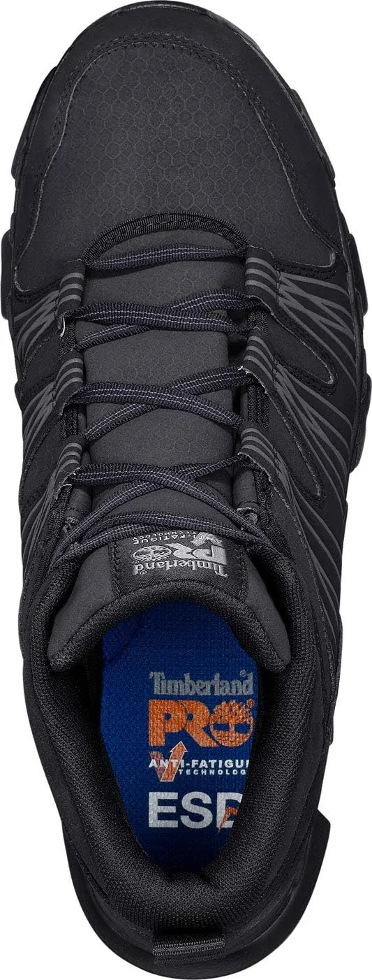 Timberland PRO Men's Powertrain Mid Alloy Safety Toe Static Dissipative Industrial Athletic Work Shoe